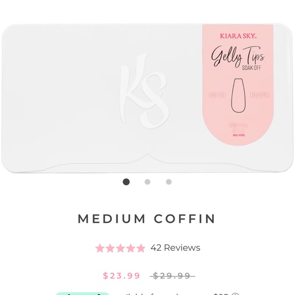 Kiara Sky- Gelly Tips- Medium Coffin 500 pieces, 10 sizes - Picture 3 of 9